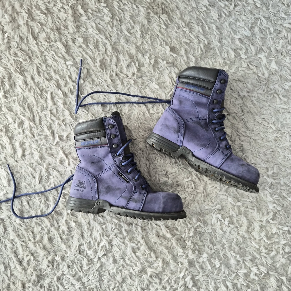 Caterpillar Women’s Echo Steel Toe Waterproof Work Boots – Size 5.5
